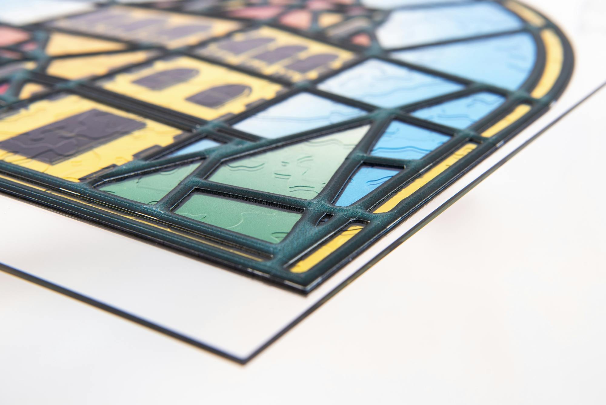 Sample of Stained Glass panel © swissQprint 